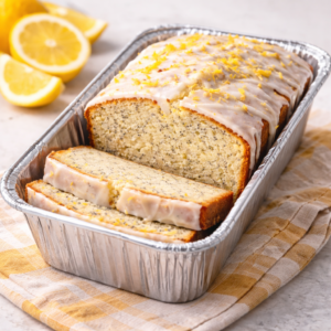 Lemon Poppy Seed Pound Cake from Boss Level Bakery custom desserts