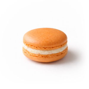 Orange Macaron from Boss Level Bakery custom desserts