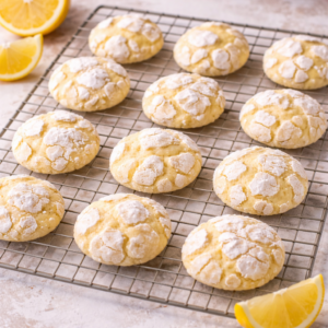 Lemon Crinkle Cookies from Boss Level Bakery custom desserts