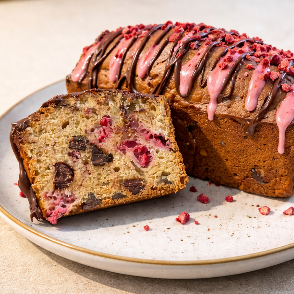 Chocolate Raspberry Bread from Boss Level Bakery custom desserts