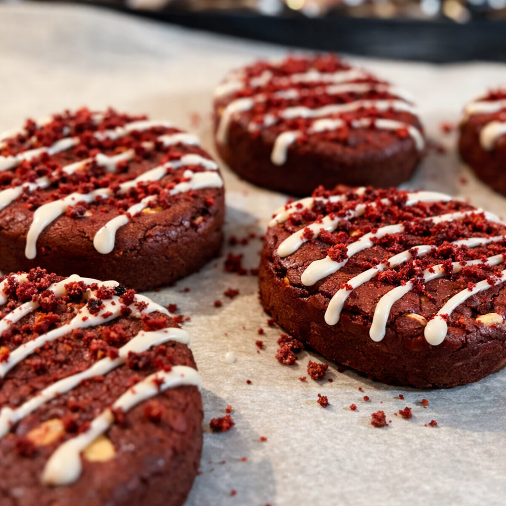 Red Velvet Cookies from Boss Level Bakery custom desserts